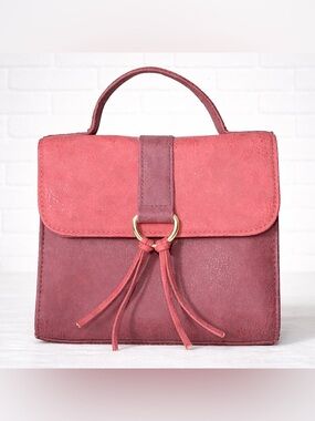 🛍️3for $25🛍️ Dusty Rose Mauve Mini Top Handle Bag | Structured Small Handbag